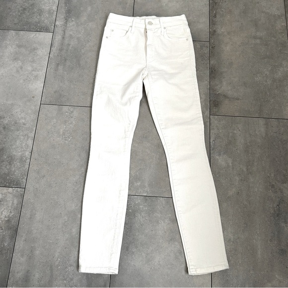 MOTHER the looker ankle in cream puffs wash size 23 - Picture 3 of 10